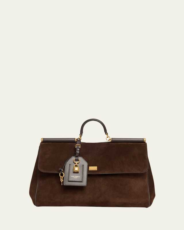 My Sicily Suede Top-Handle Bag